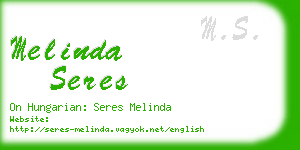 melinda seres business card